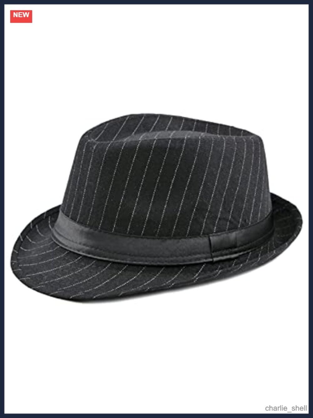 Unisex Structured Gangster Fedora Trilby Hat Adjustable Sun Hat